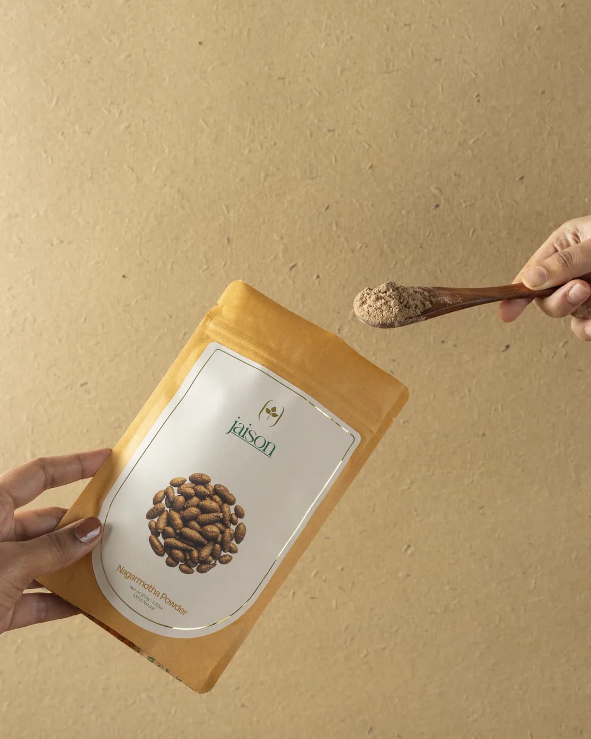 Nagarmotha Powder — natural herbal powder lifestyle shot