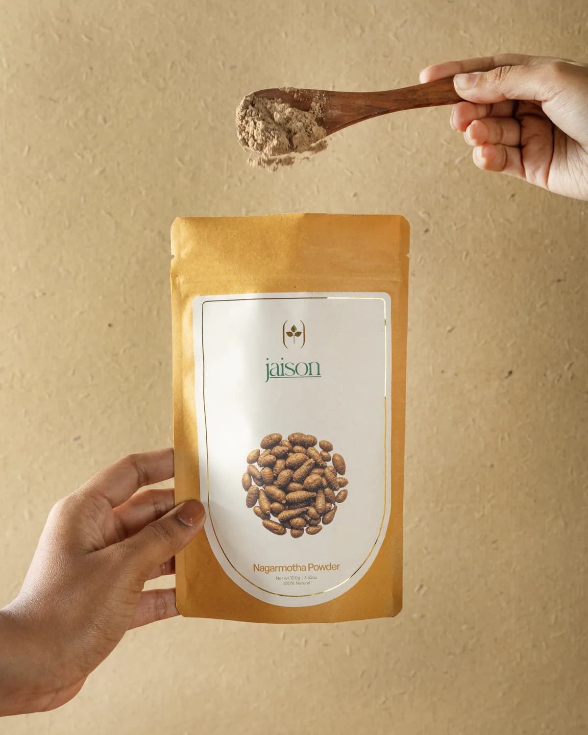 Nagarmotha Powder — natural herbal powder lifestyle shot