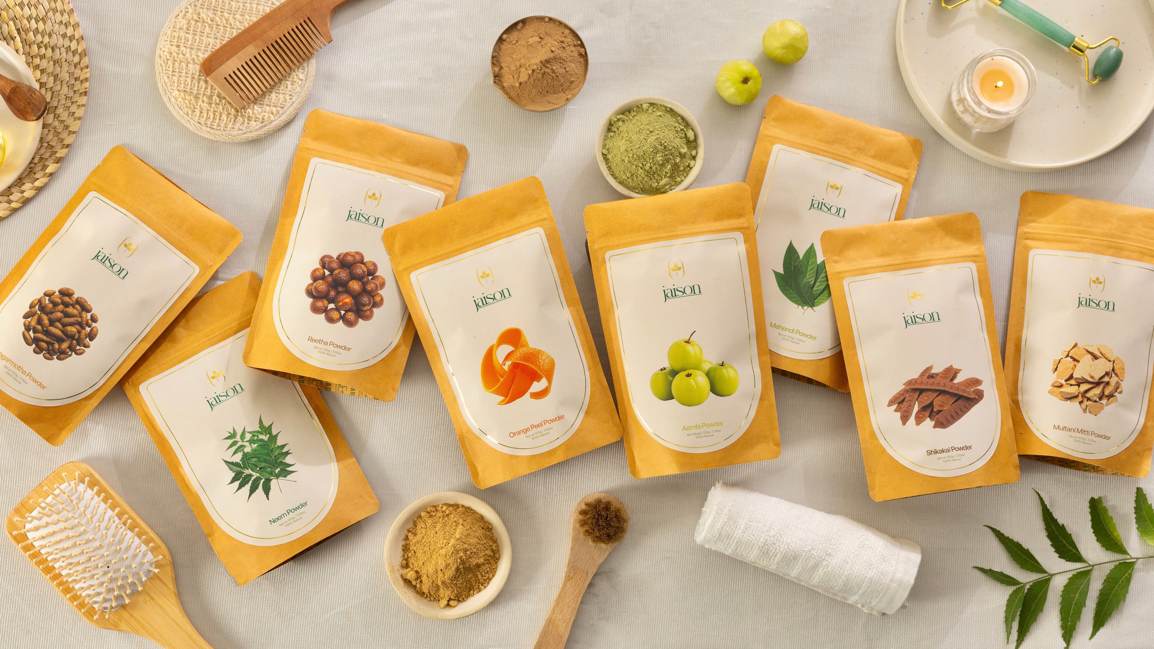 jaison herbals — natural ayurvedic herbal powders collection