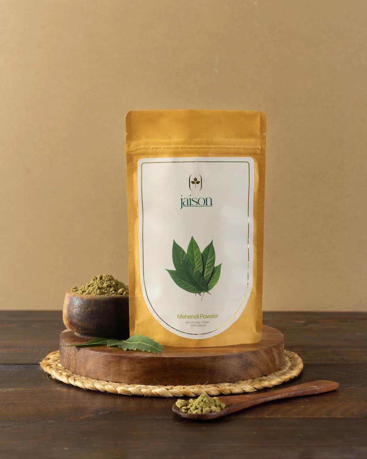 Mehendi Powder — 100% natural Ayurvedic hair care powder | Jaison Herbals