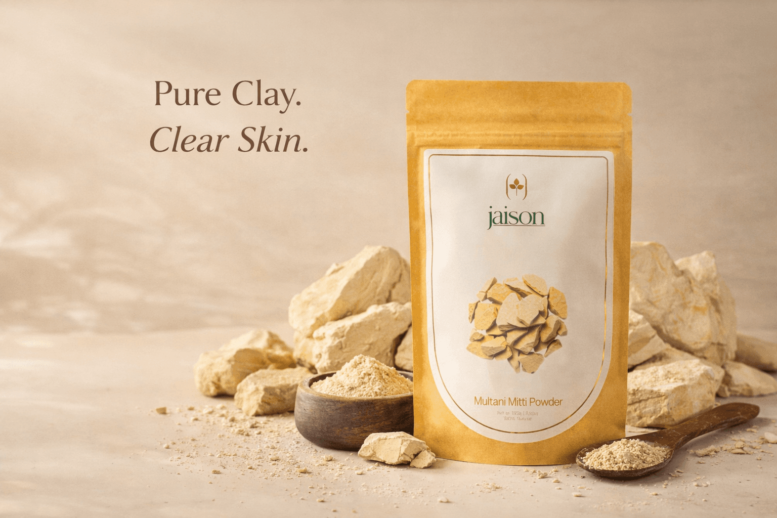 Multani Mitti — hero product shot by Jaison Herbals