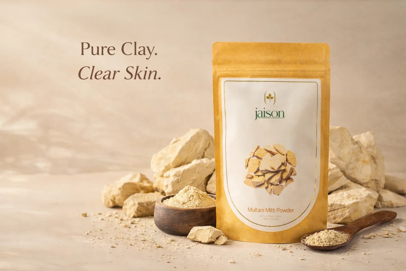 Multani Mitti — hero product shot by Jaison Skincare