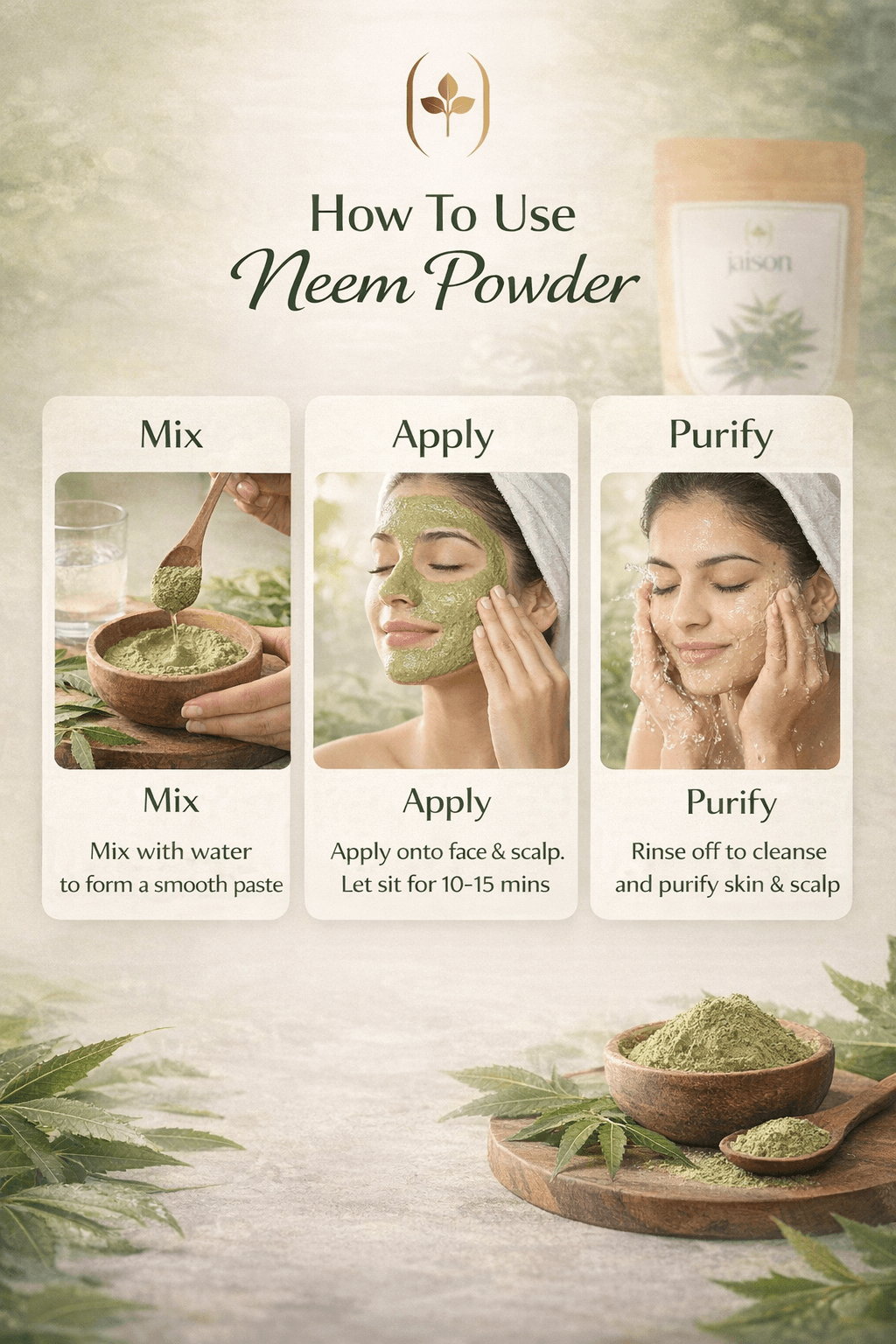 How to use Neem Powder — mixing and application guide