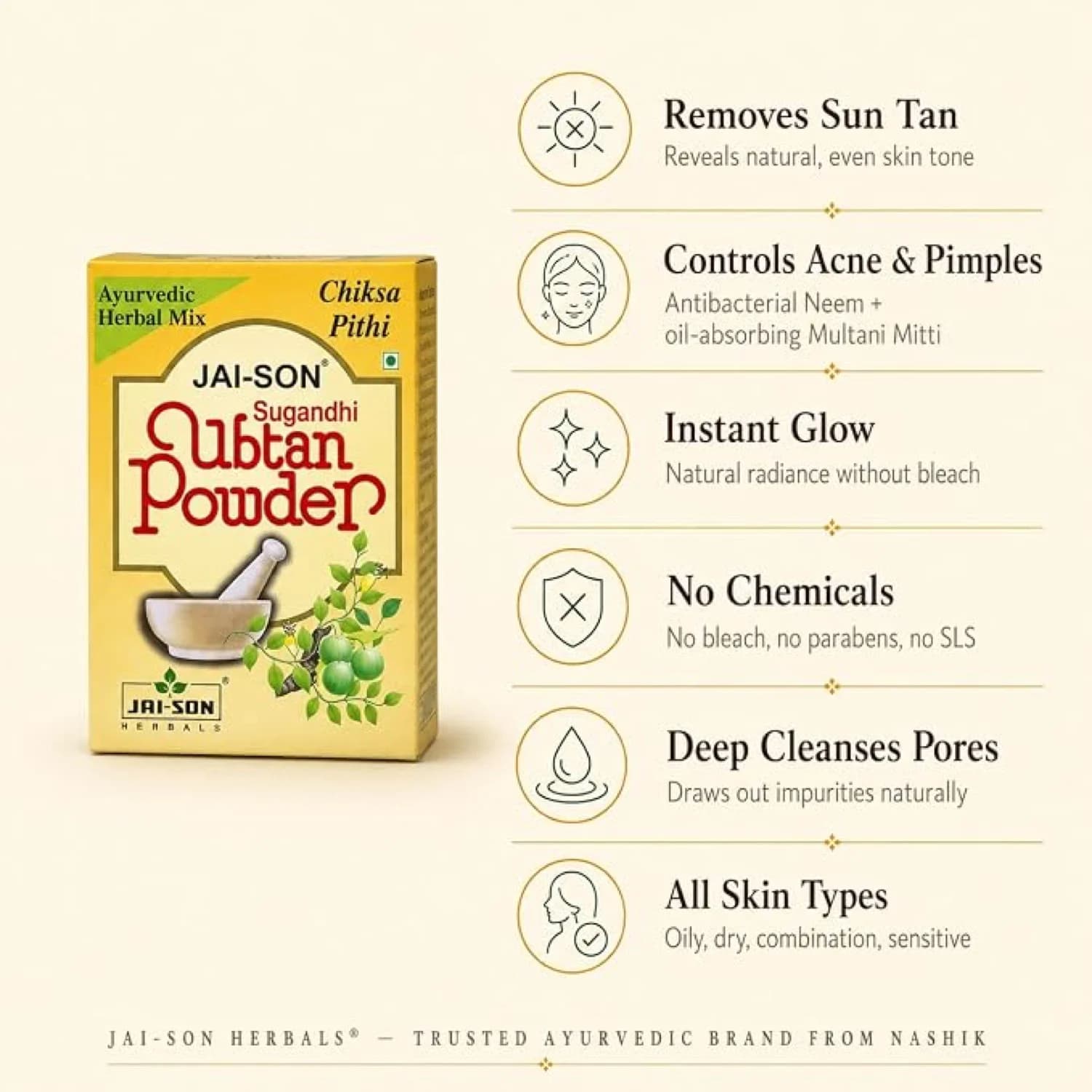 Sugandhi Ubtan Powder — key skin and hair benefits